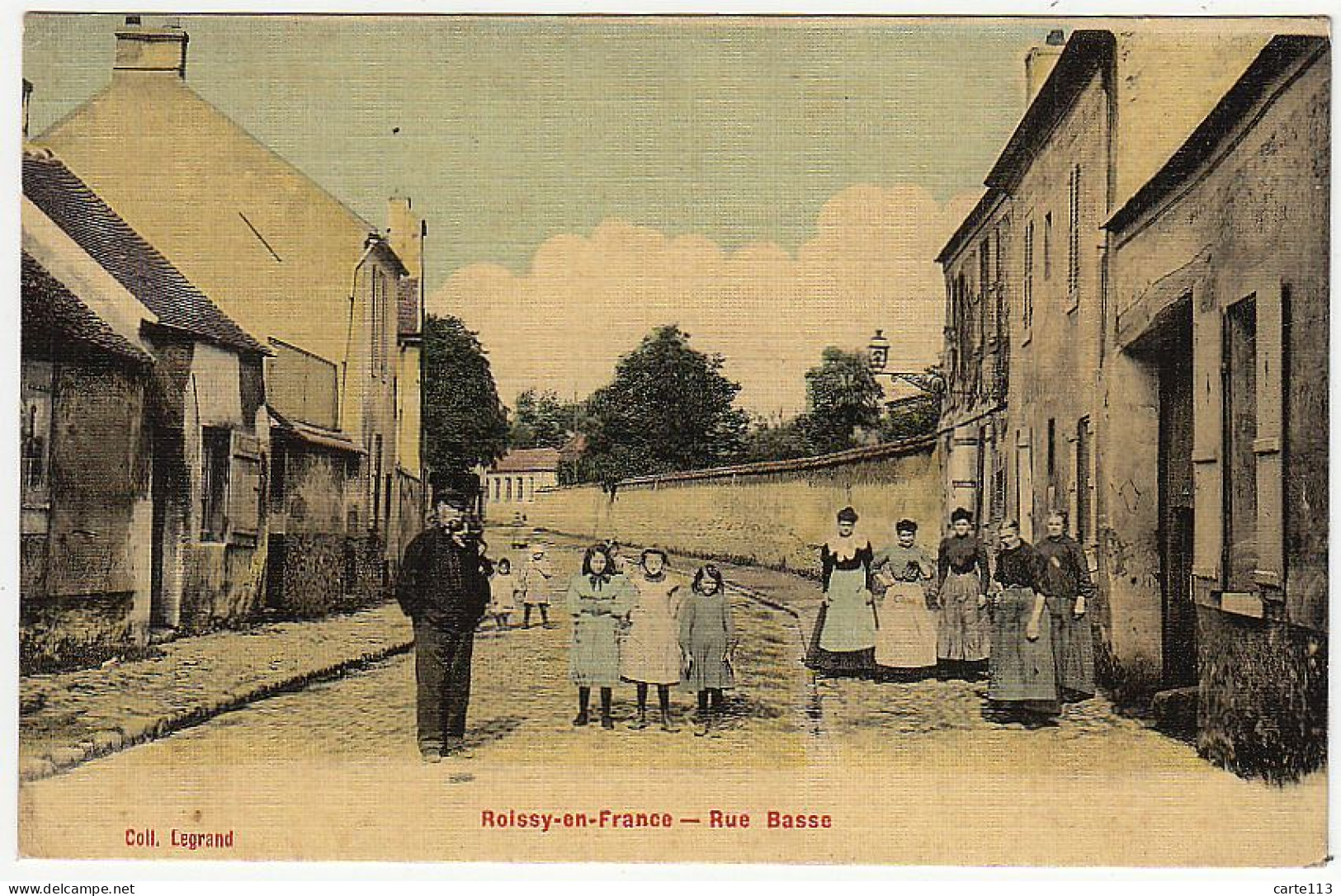 95 - B272CPA - ROISSY-EN-FRANCE - Rue Basse - Parfait état - VAL-D'OISE - Puiseux En France