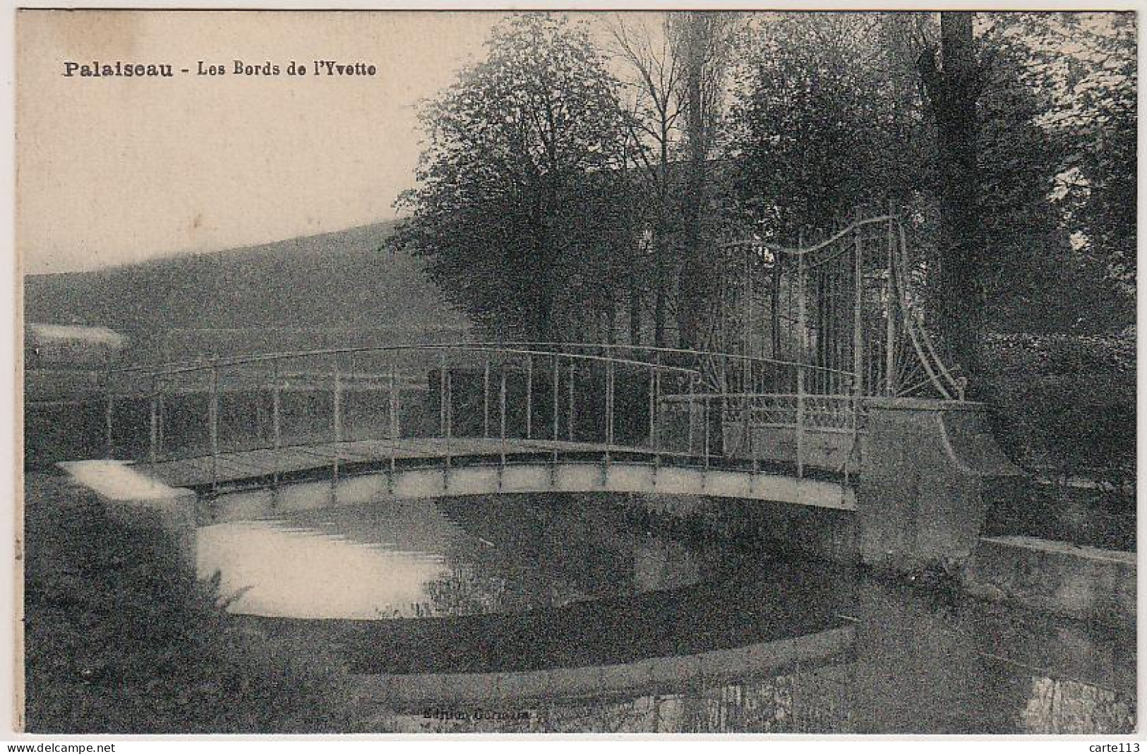 91 - B13461CPA - PALAISEAU - Les Bords De L'yvette, Pont, Passerelle - Très Bon état - ESSONNE - Palaiseau