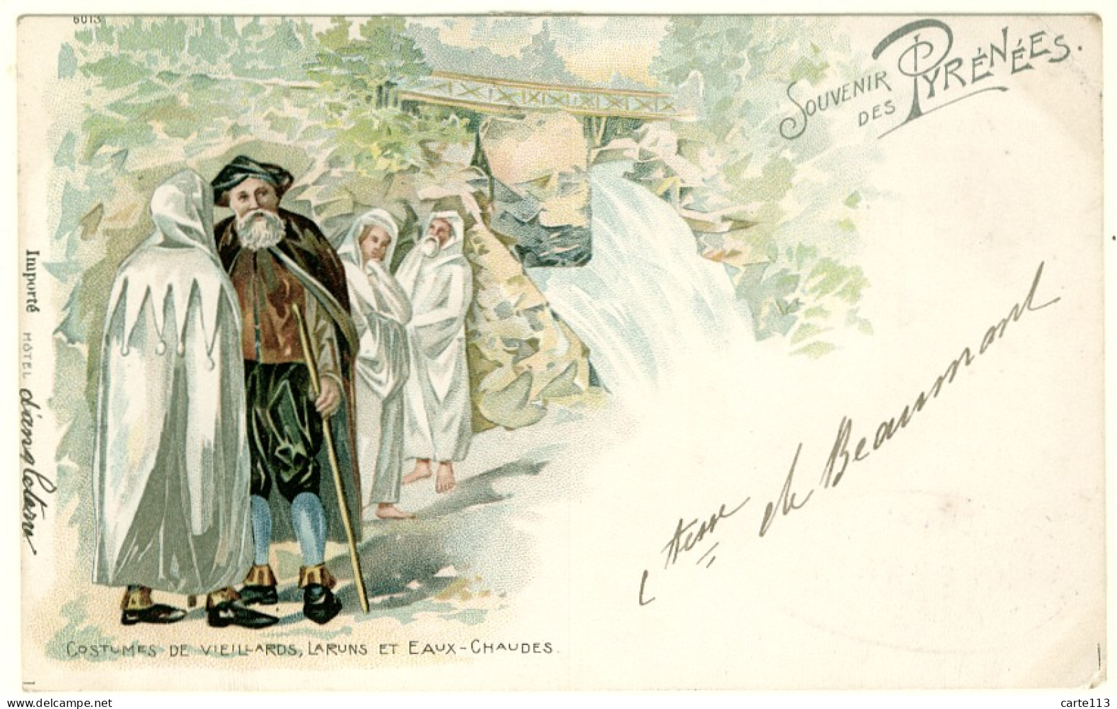 64 - B13390CPA - LARUNS - LOURDES - Costumes De Vieillards -  Laruns - Carte Pionnière Type Gruss - Parfait état - PYREN - Laruns