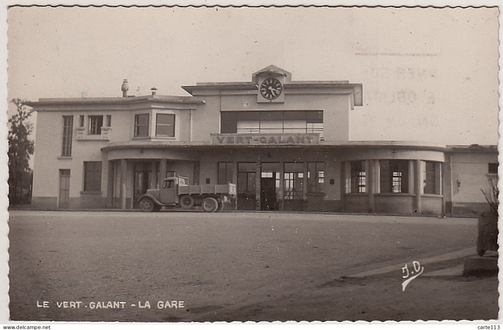 92 - B13329CPSM - VERT GALANT - La Gare - Camion - Parfait état - HAUTS-DE-SEINE - Autres & Non Classés