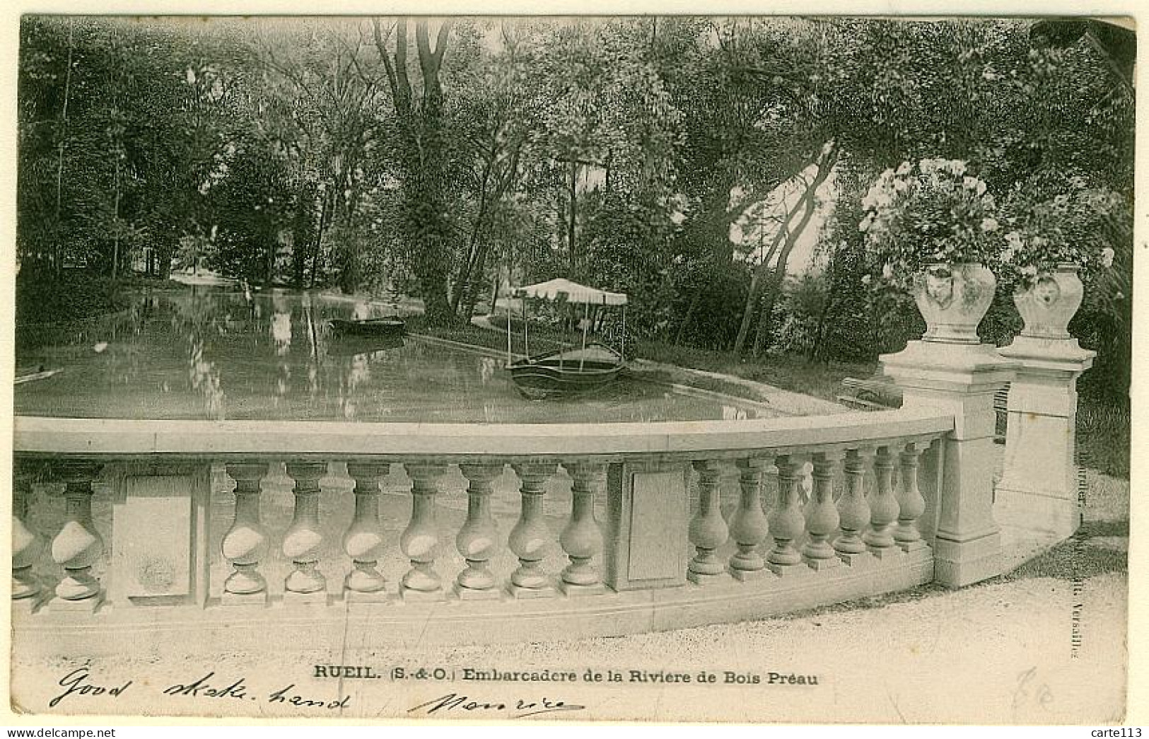 92 - B13101CPA - RUEIL - Embarcadère De La Riviere De Bois Préau - Carte Pionnière - Très Bon état - HAUTS-DE-SEINE - Rueil Malmaison