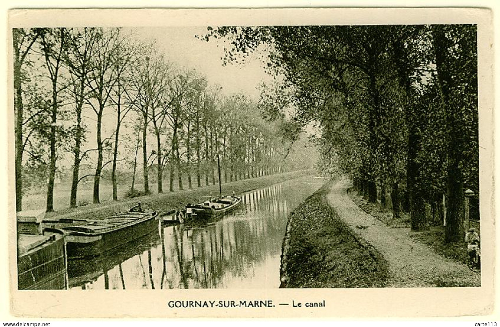 93 - B12942CPA - GOURNAY SUR MARNE - Le Canal - Très Bon état - SEINE-SAINT-DENIS - Gournay Sur Marne