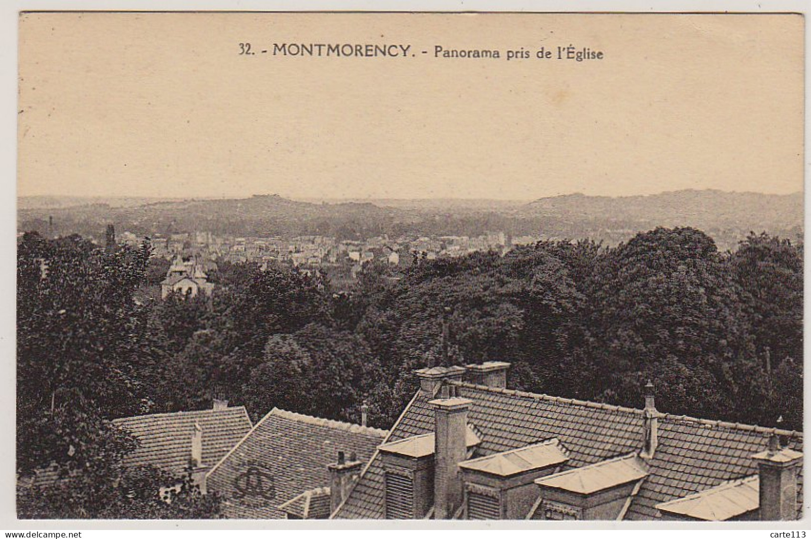 95 - B12556CPA - MONTMORENCY - Panorama Pris De L'eglise - Parfait état - VAL-D'OISE - Montmorency