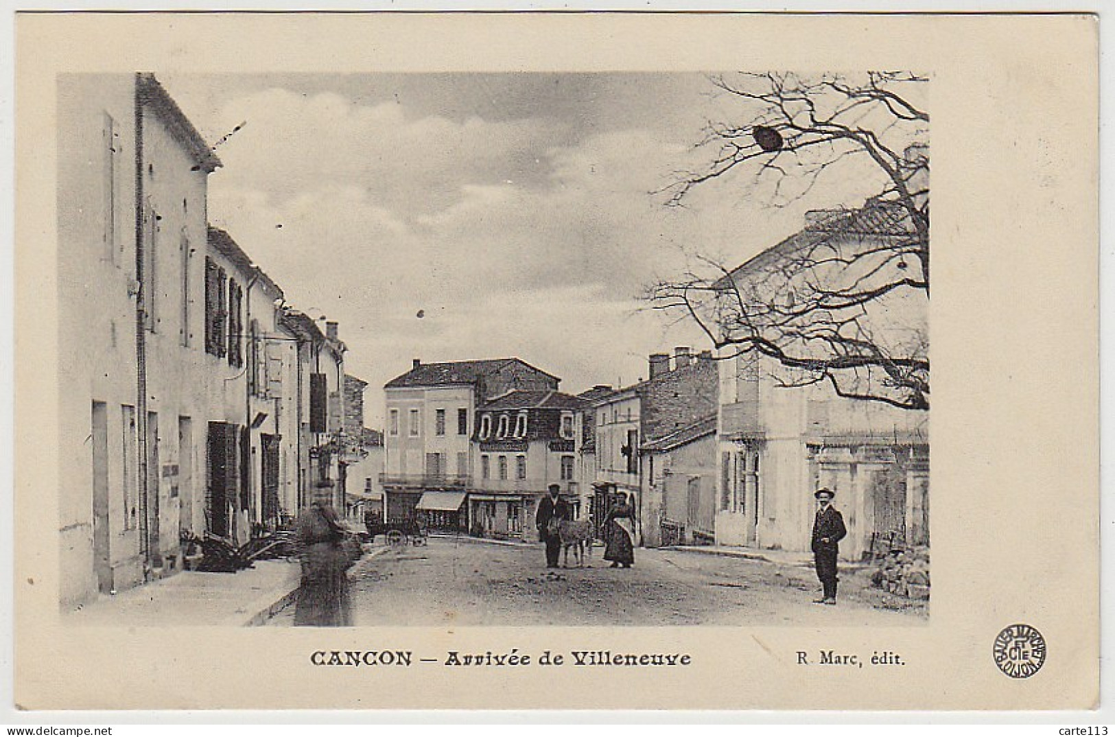 47 - B10793CPA - CANCON - Arrivée De Villeneuve - Bon état - LOT-ET-GARONNE - Autres & Non Classés