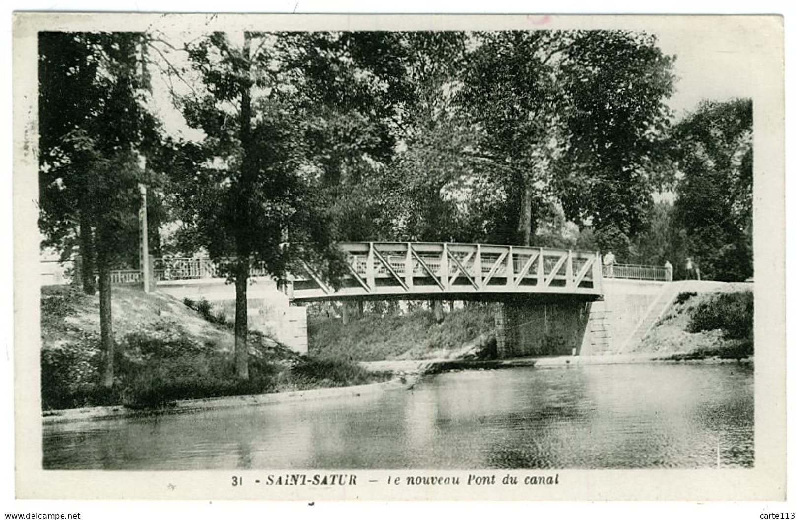 18 - B7915CPA - SAINT SATUR - Nouveau Pont Du Canal - Très Bon état - CHER - Saint-Satur