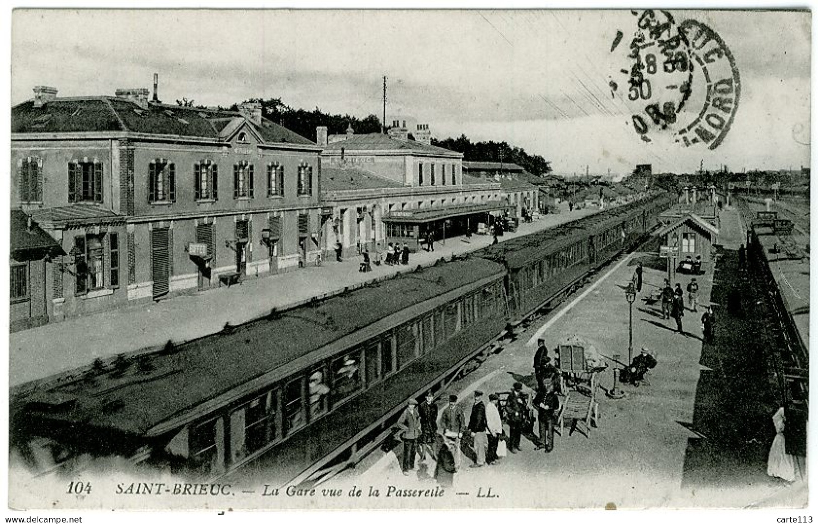 22 - B7567CPA - SAINT BRIEUC - La Gare Vue De La Passerelle - Très Bon état - COTES-D'ARMOR - Saint-Brieuc