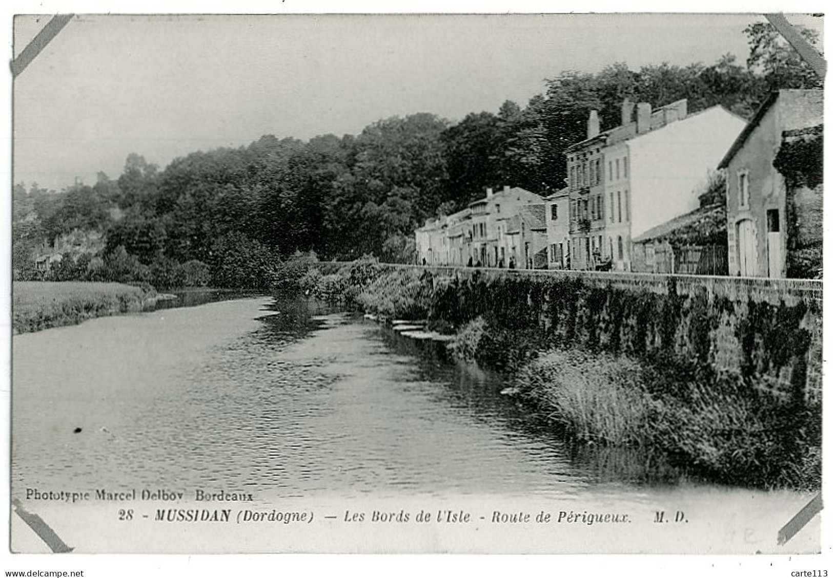 24 - B6729CPA - MUSSIDAN - Les Bords De L'Isle - Route De Périgueux - Bon état - DORDOGNE - Mussidan