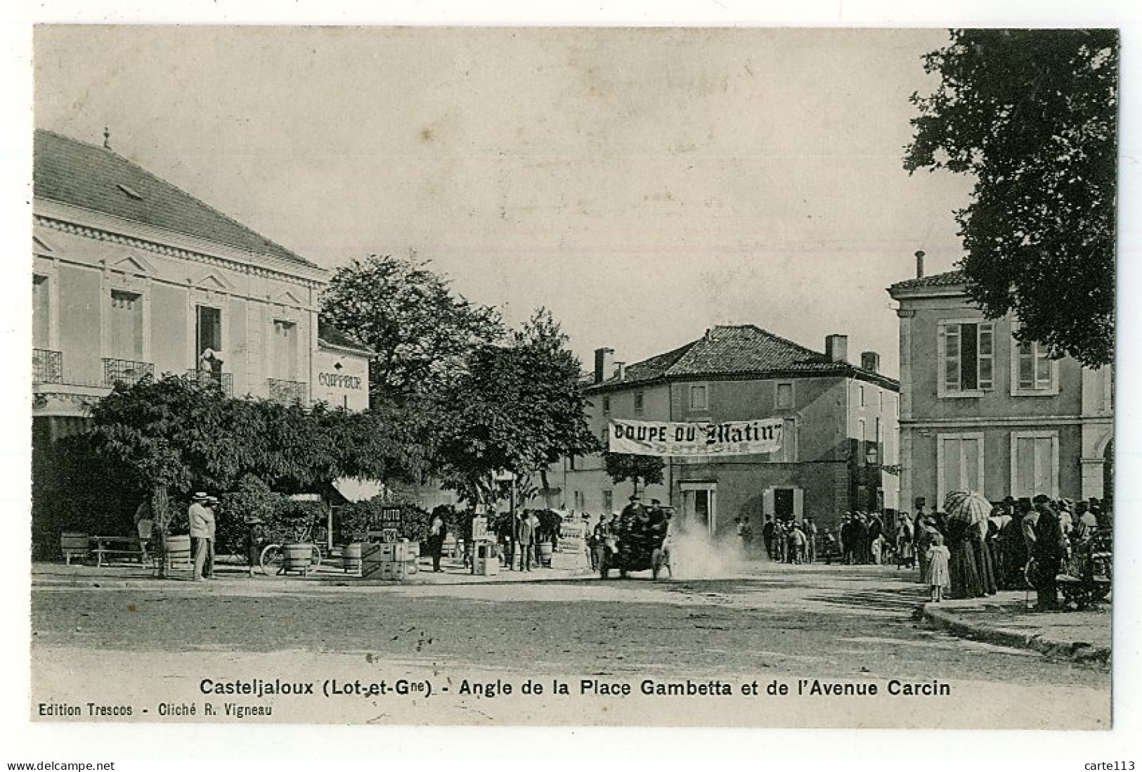 47 - T6521CPA - CASTELJALOUX - Coupe Du Matin - Poste De Contrôle - Course Automobile - Très Bon état - LOT-ET-GARONNE - Casteljaloux