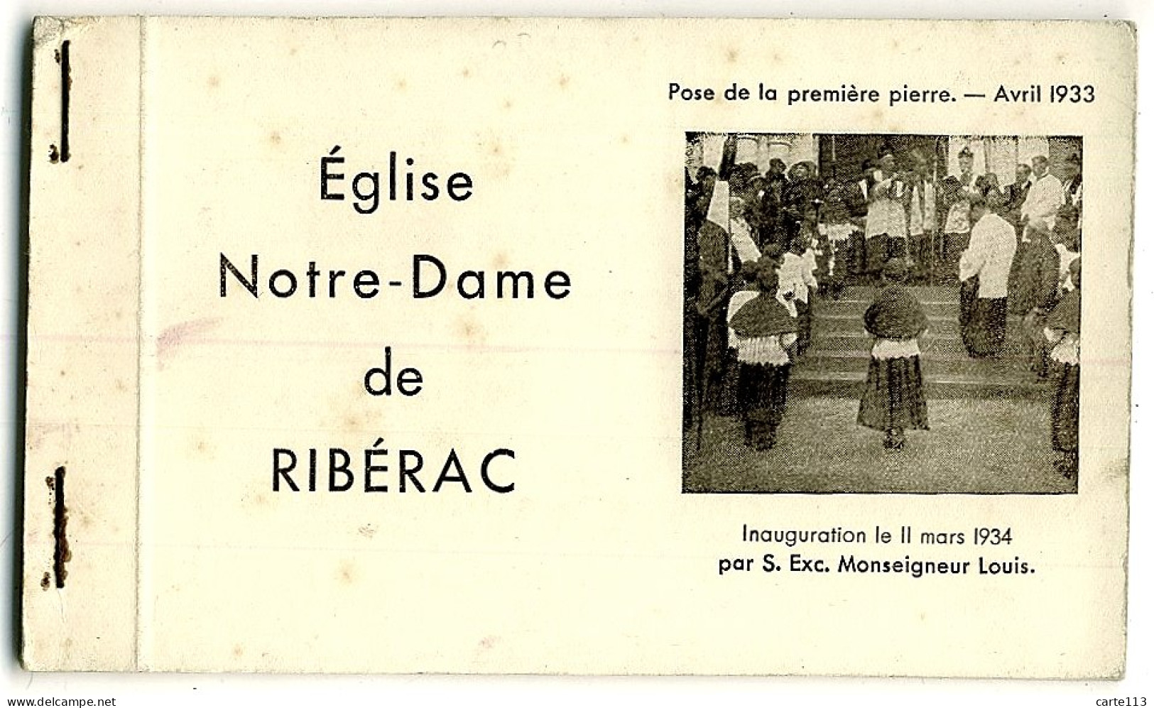 24 - B6502CPA - RIBERAC - Eglise De Notre Dame - Carnet De 8 CPA - Très Bon état - DORDOGNE - Riberac