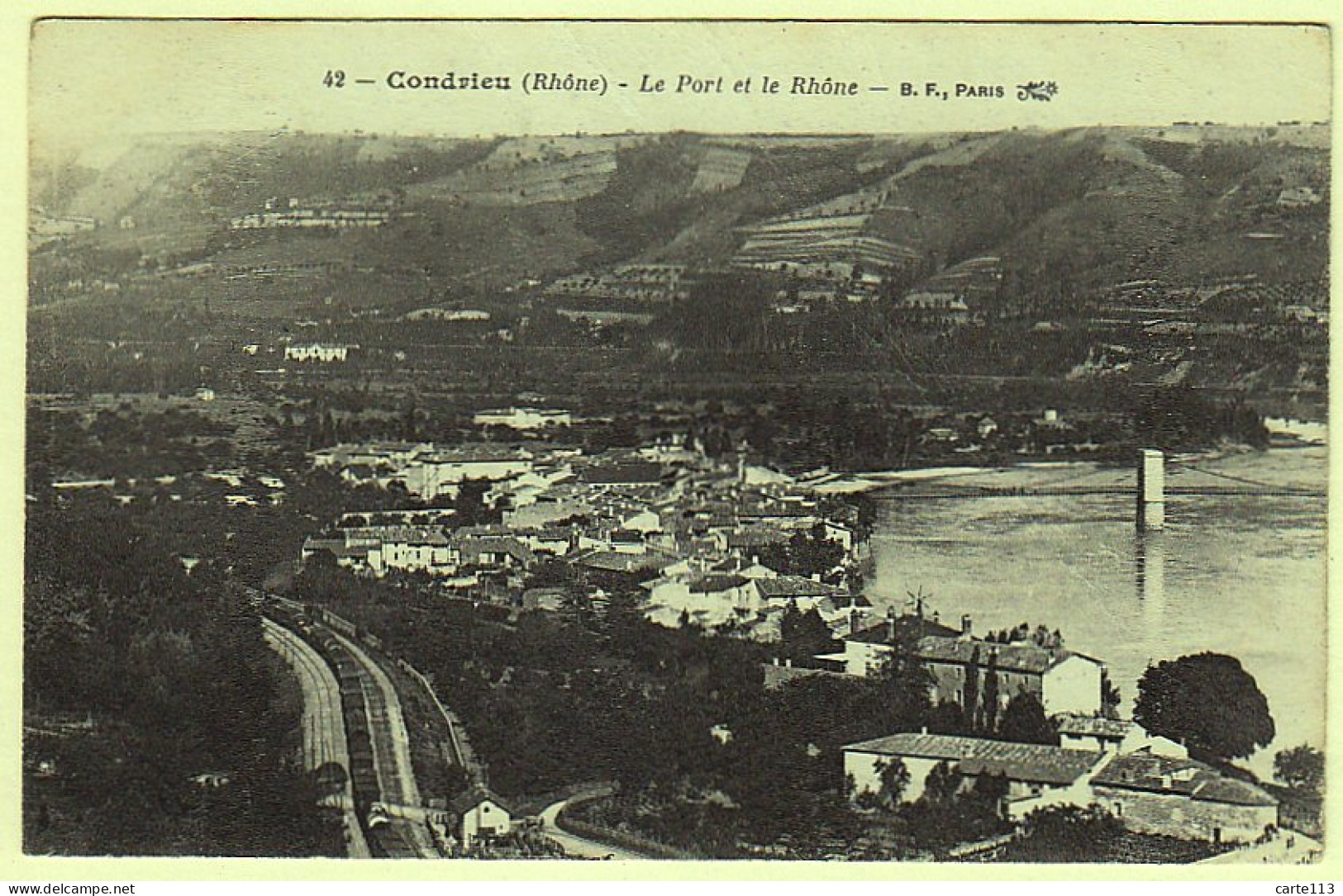 69 - B19437CPA - CONDRIEU - Le Port Et Le Rhone - Très Bon état - RHONE - Condrieu