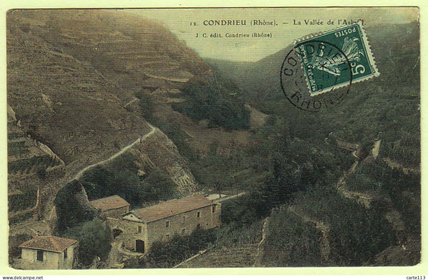 69 - B19433CPA - CONDRIEU - La Vallee De L' A. - Très Bon état - RHONE - Condrieu