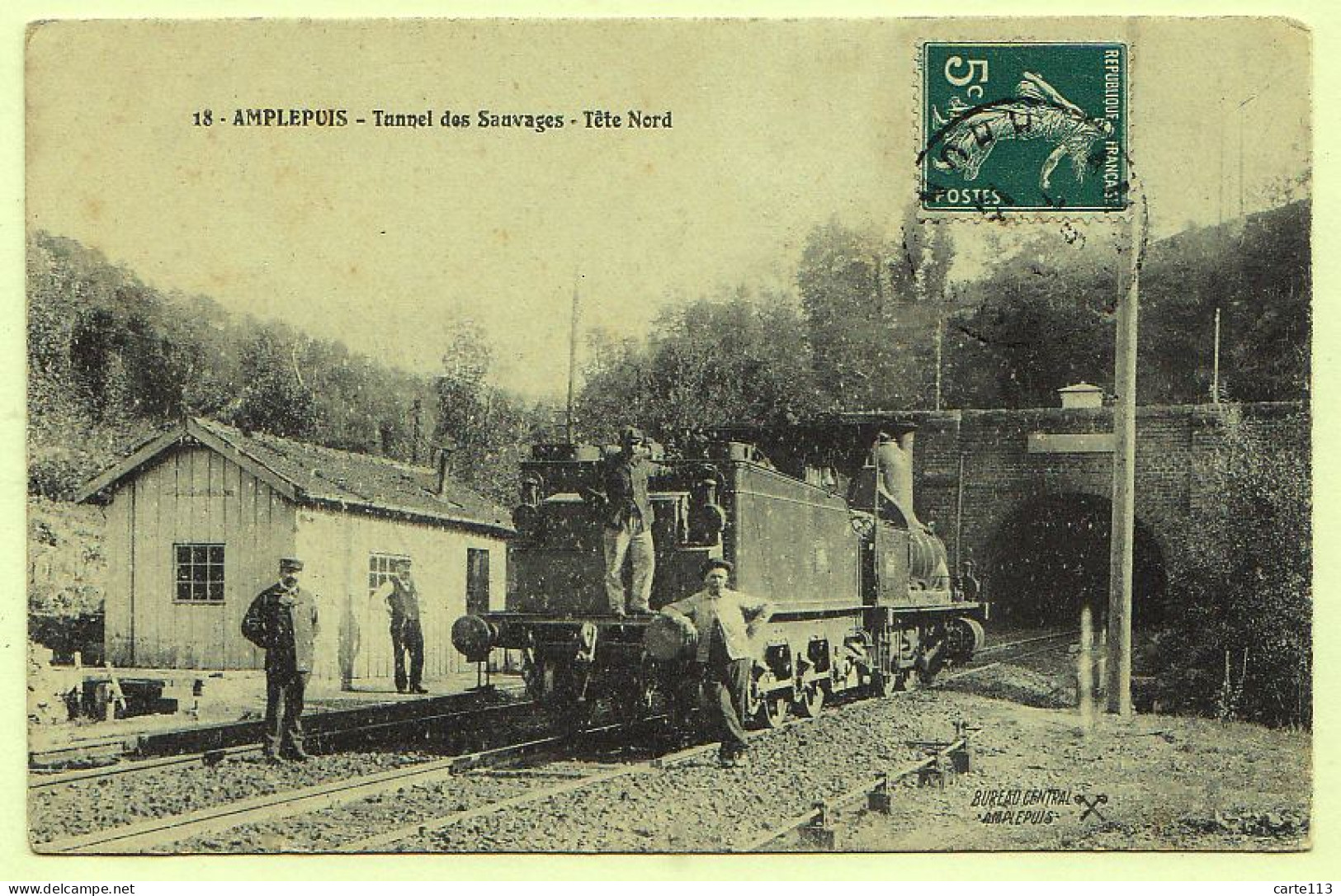 69 - T19414CPA - AMPLEPUIS - Tunnel Des Sauvages - Tete Nord - Train - Très Bon état - RHONE - Amplepuis