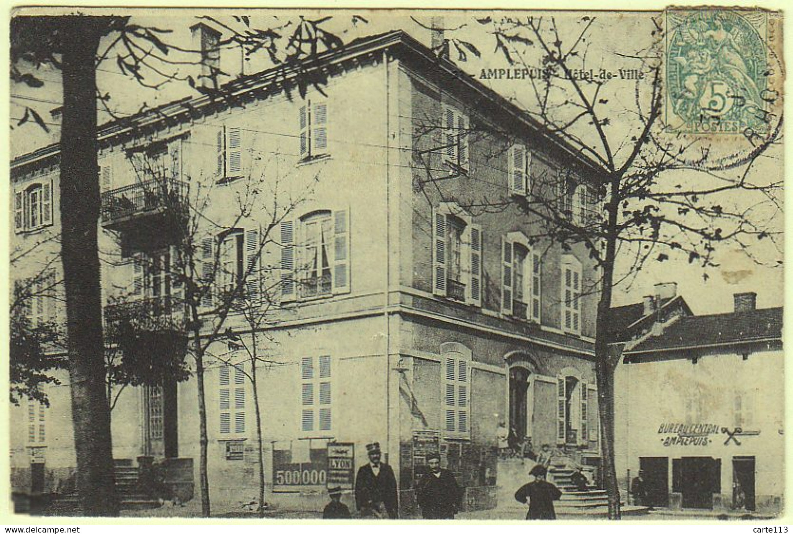 69 - B19416CPA - AMPLEPUIS - Hotel De Ville - Très Bon état - RHONE - Amplepuis