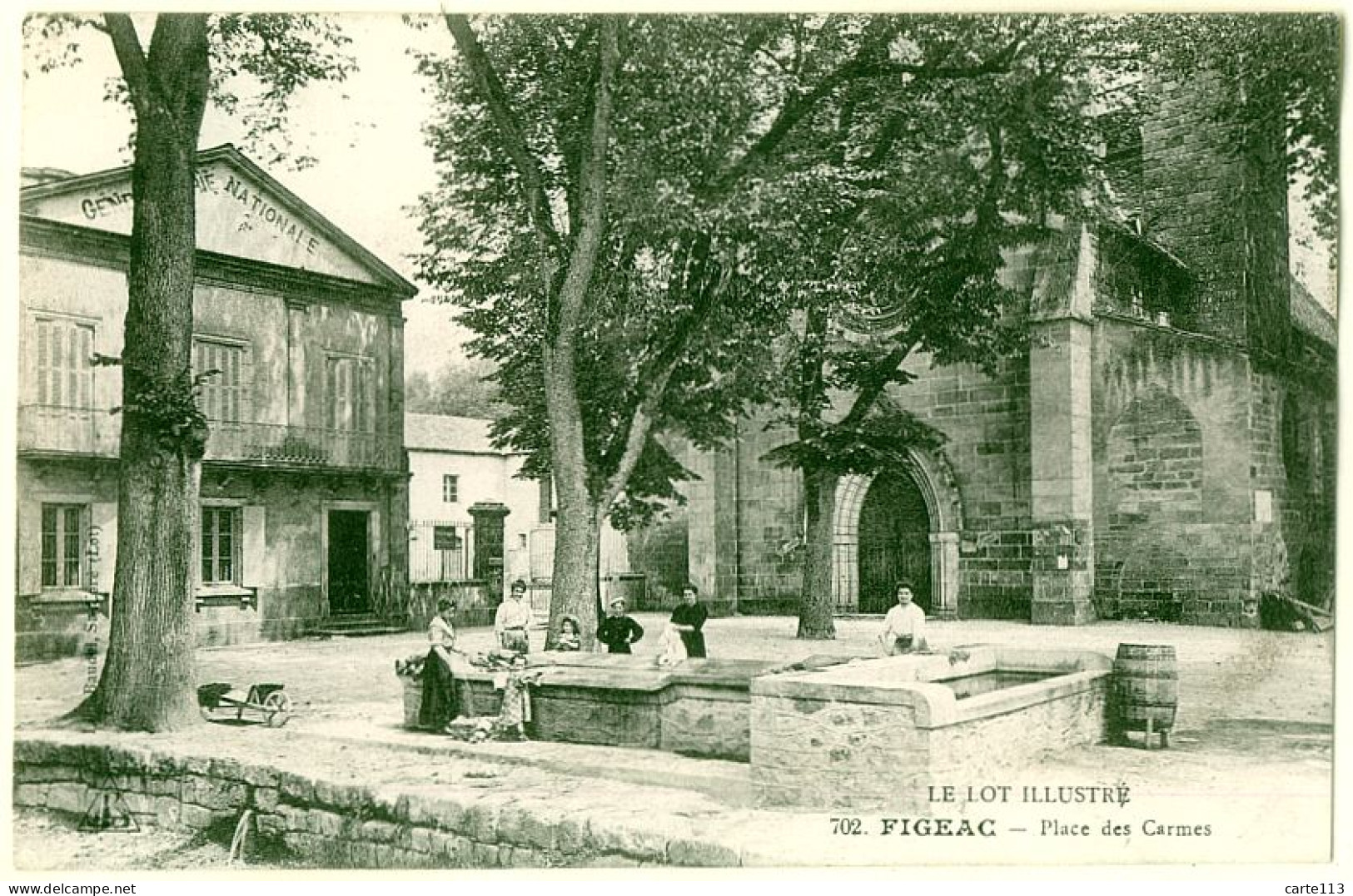 46 - B18660CPA - FIGEAC - Place Des Carmes - Parfait état - LOT - Figeac