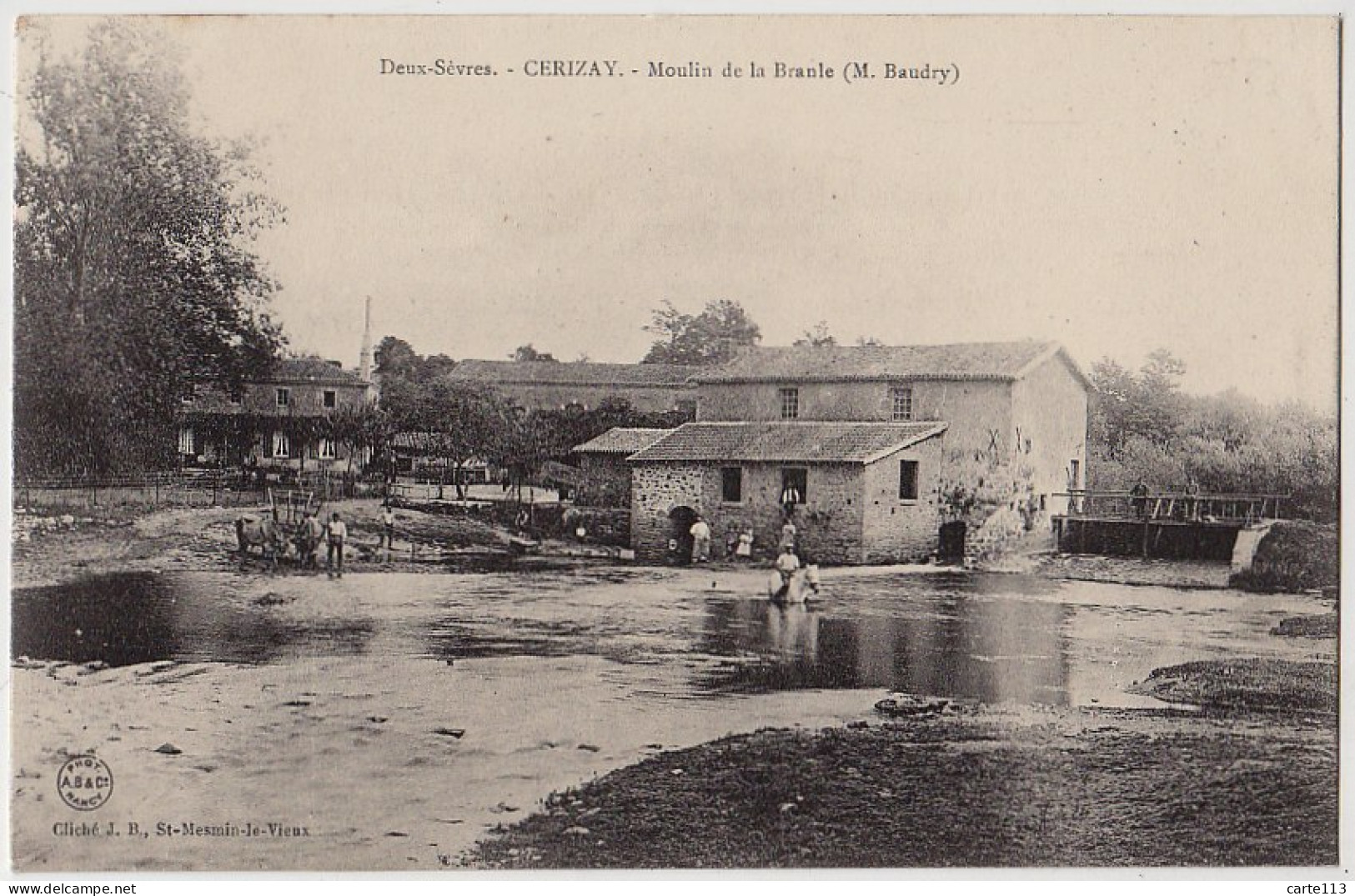 79 - B17973CPA - CERIZAY - CERISAY - Moulin De La Branle, M. Baudry - Très Bon état - DEUX-SEVRES - Cerizay