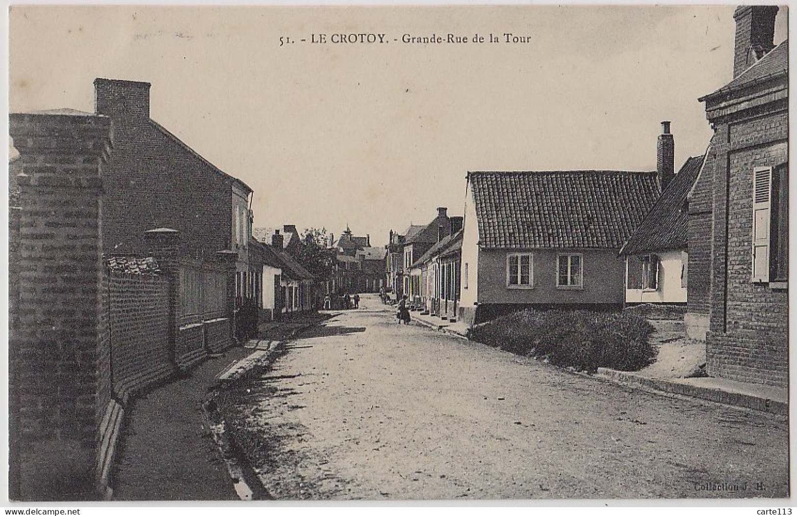 80 - B17912CPA - LE CROTOY - Grande Rue De La Tour - Parfait état - SOMME - Le Crotoy