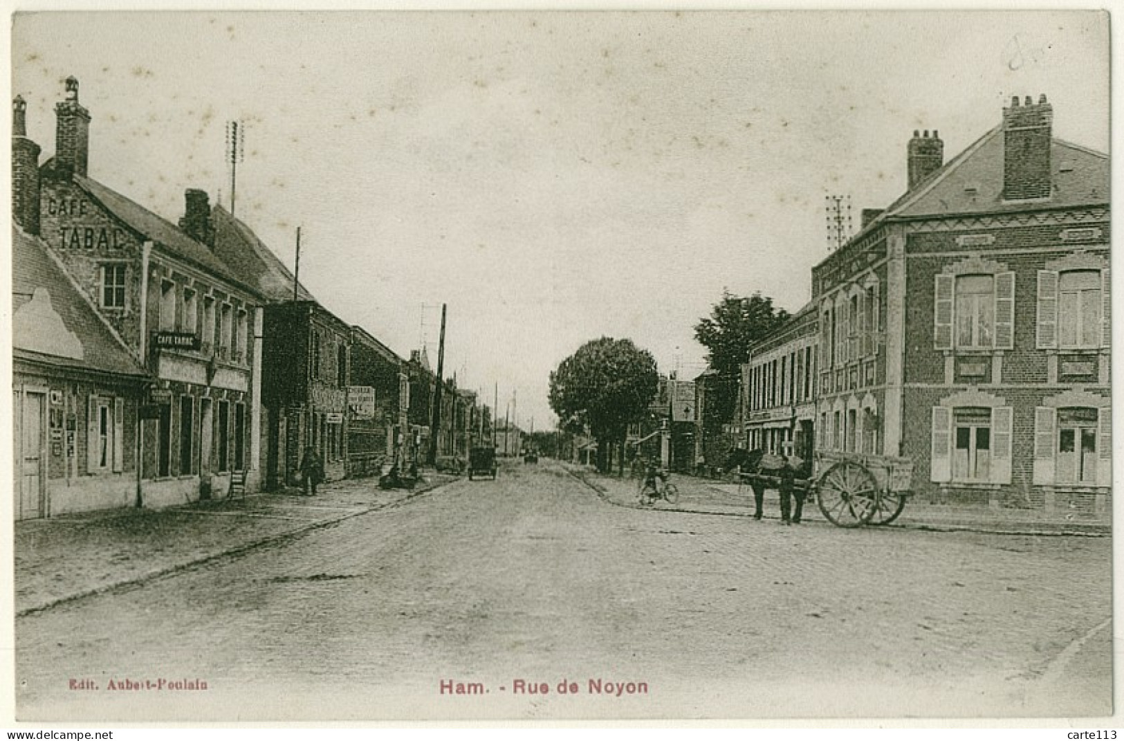 80 - B17879CPA - HAM - Rue De Noyon - Bon état - SOMME - Ham