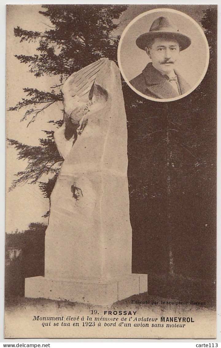 44 - B17547CPA - FROSSAY - Monument Aviateur MANEYROL Mort En Planeur En 1923 - Très Bon état - LOIRE-ATLANTIQUE - Frossay