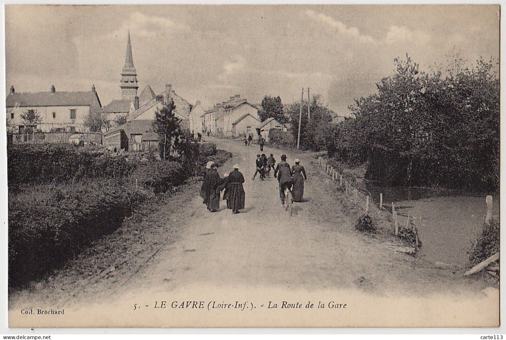 44 - B17343CPA - LE GAVRE - Route De La Gare - Parfait état - LOIRE-ATLANTIQUE - Le Gavre