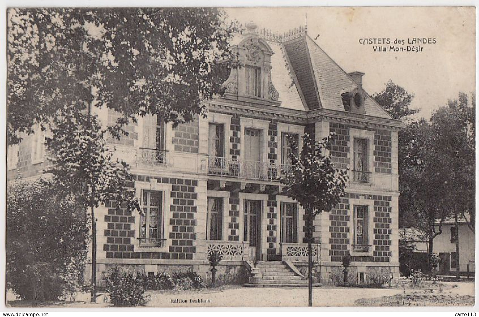 40 - B17110CPA - CASTETS DES LANDES - Villa Mon Desir - Bon état - LANDES - Castets