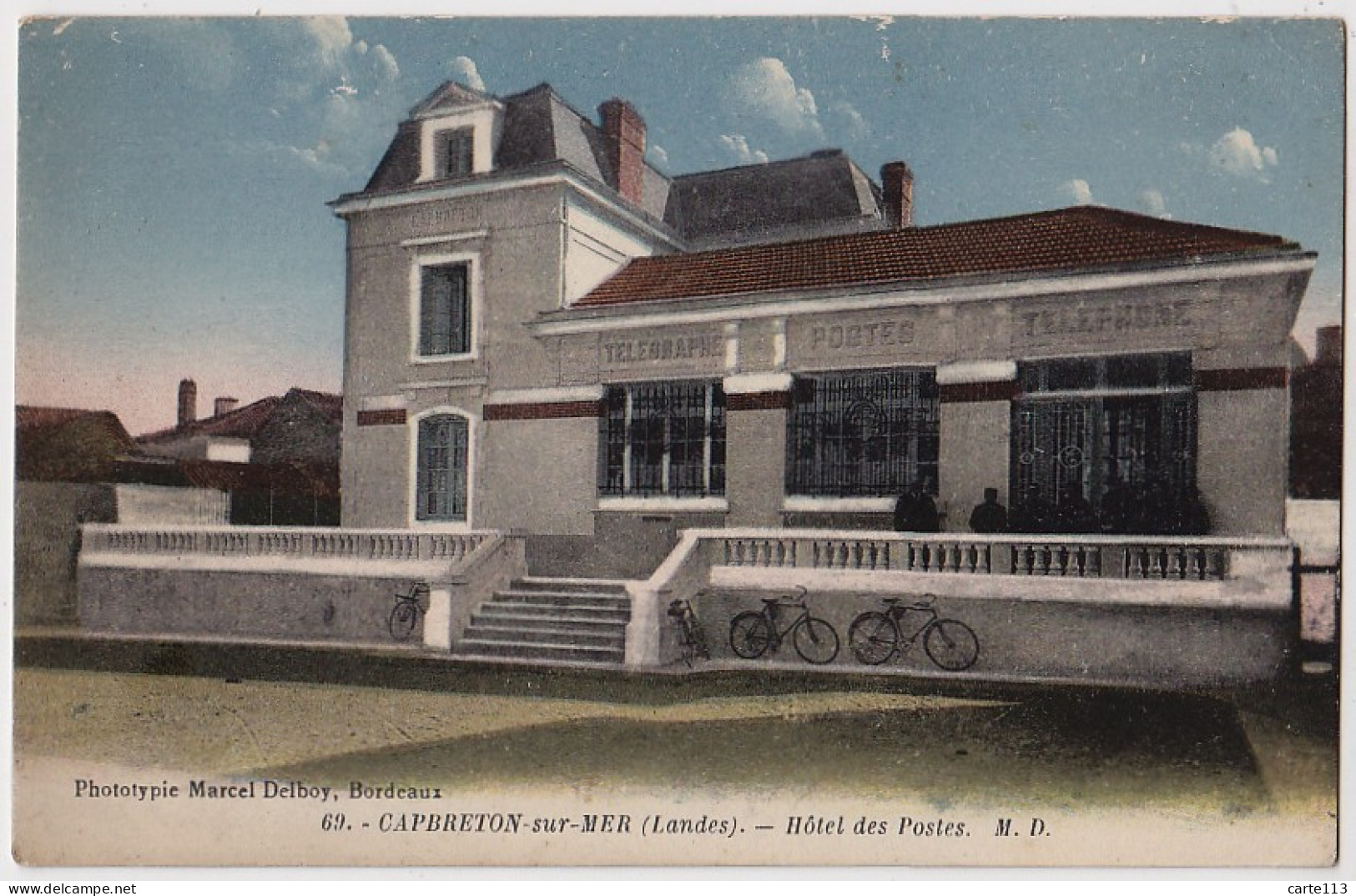 40 - B17103CPA - CAPBRETON - Hotel Des Postes - Très Bon état - LANDES - Capbreton