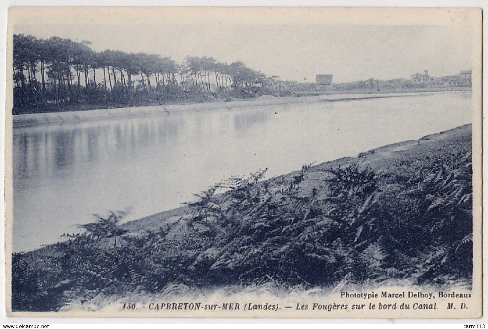 40 - B17092CPA - CAPBRETON - Les Fougeres Sur Le Bord Du Canal - Très Bon état - LANDES - Capbreton