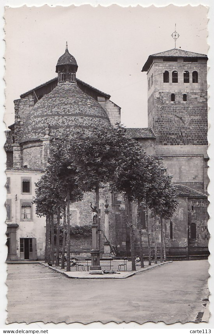 40 - B16999CPSM - SAINT SEVER SUR ADOUR - Place De Verdun Et Cathedrale - Très Bon état - LANDES - Saint Sever