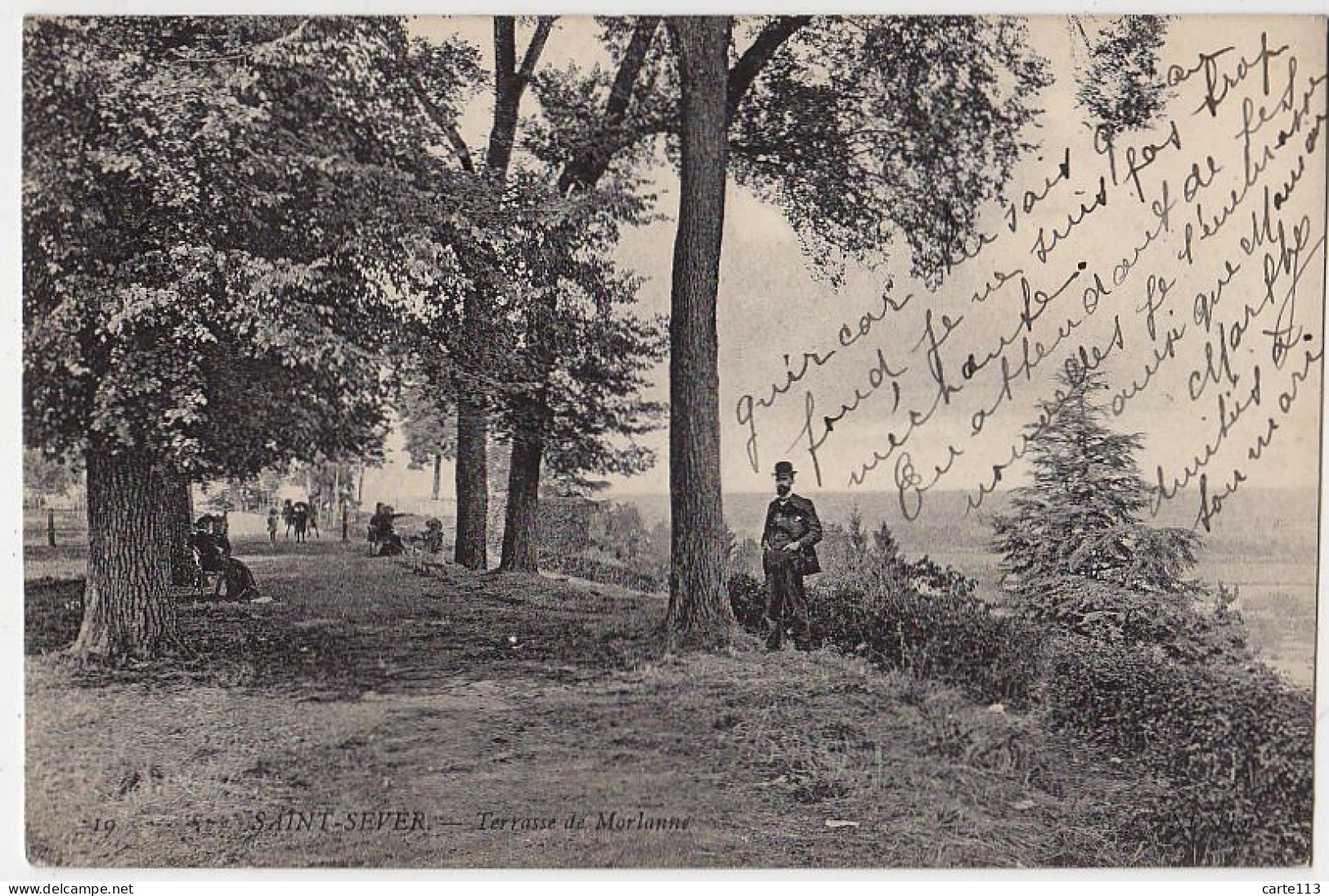 40 - B16995CPA - SAINT SEVER SUR ADOUR - Terrasse De Morlanne - Très Bon état - LANDES - Saint Sever