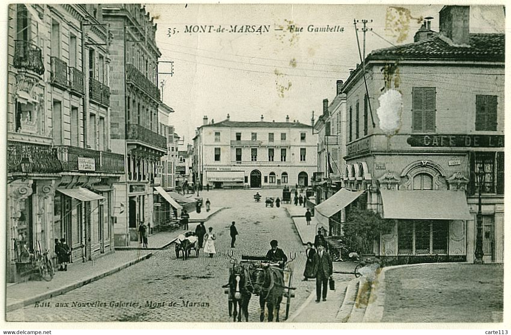 40 - B16893CPA - MONT DE MARSAN - Rue Gambetta - Assez Bon état - LANDES - Mont De Marsan