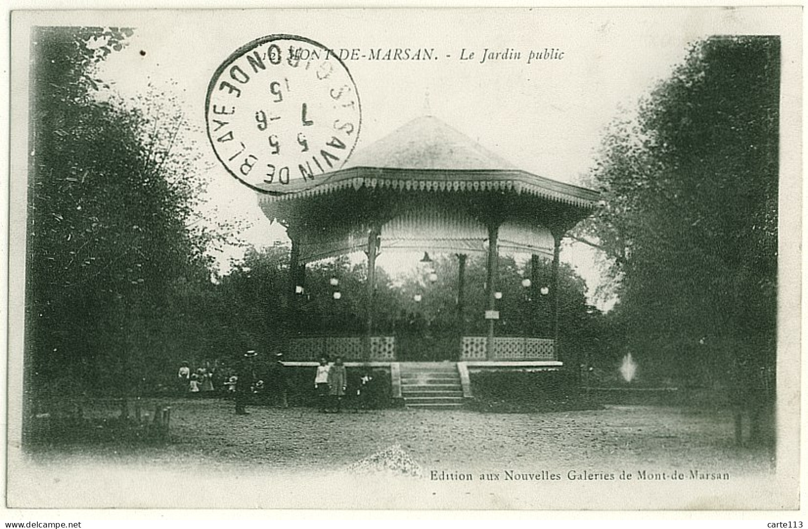 40 - B16891CPA - MONT DE MARSAN - Le Jardin Public, (kiosque) - Assez Bon état - LANDES - Mont De Marsan