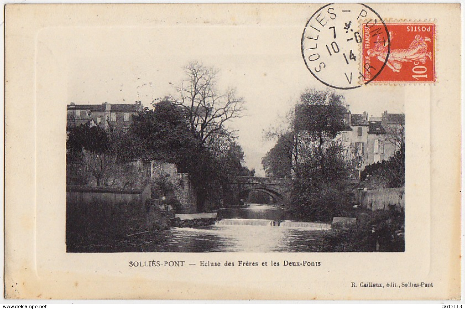 83 - B15950CPA - SOLLIES PONT - Ecluse Des Freres Et Les Deux Ponts - Très Bon état - VAR - Sollies Pont