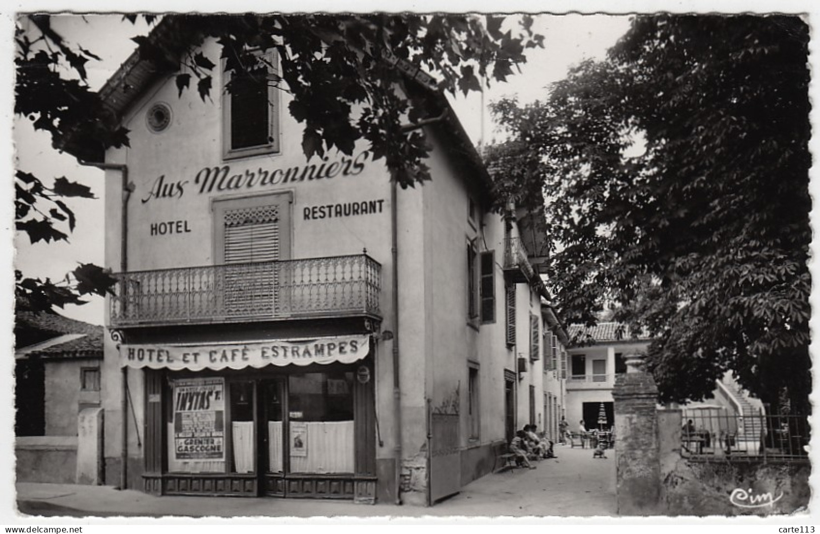 31 - B14356CPSM - ENCAUSSE LES THERMES - Hotel Des Marronniers, Estrampes - Très Bon état - HAUTE-GARONNE - Otros & Sin Clasificación