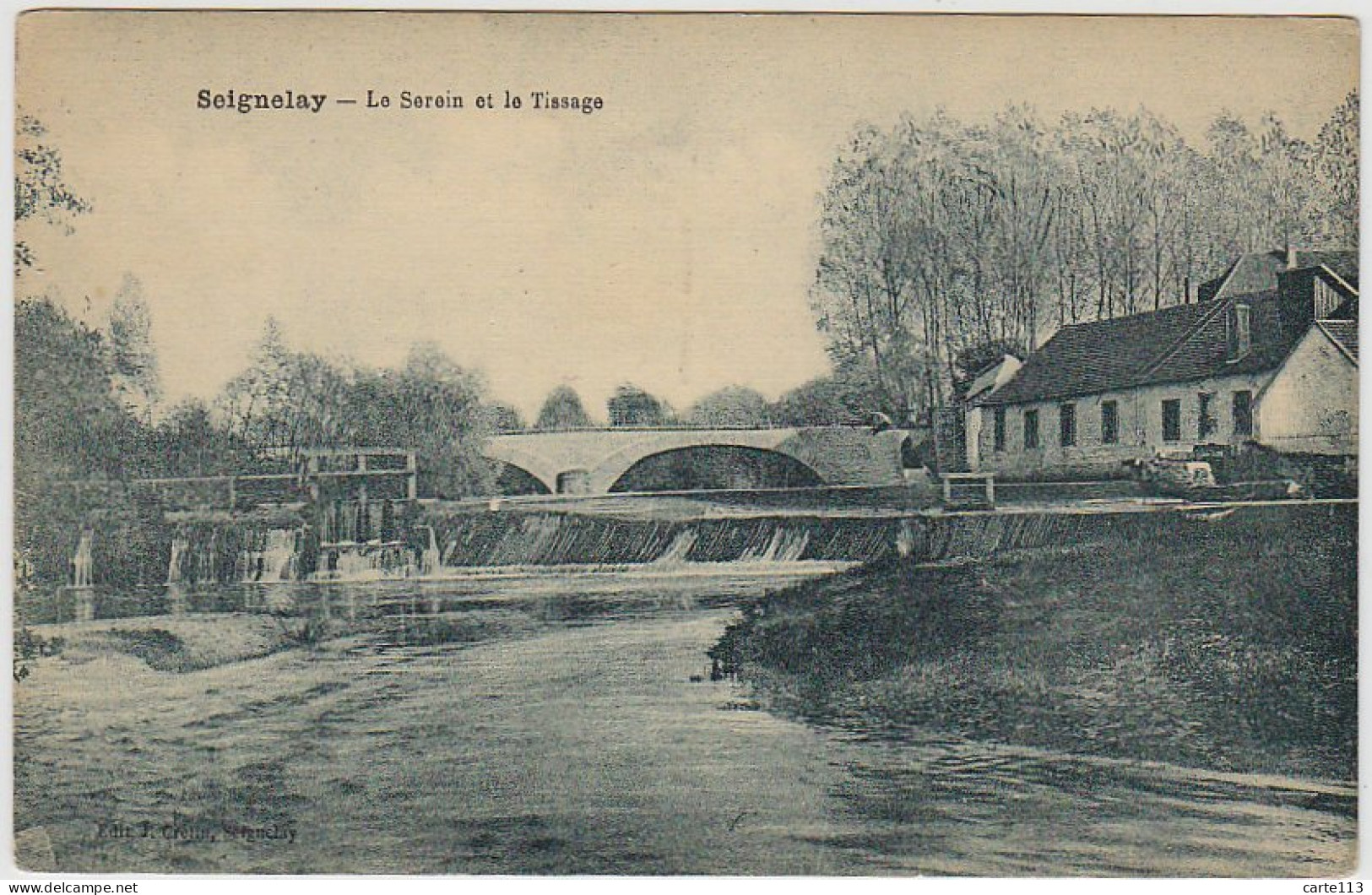 89 - B14325CPA - SEIGNELAY - Le Serein Et Le Tissage - Très Bon état - YONNE - Seignelay