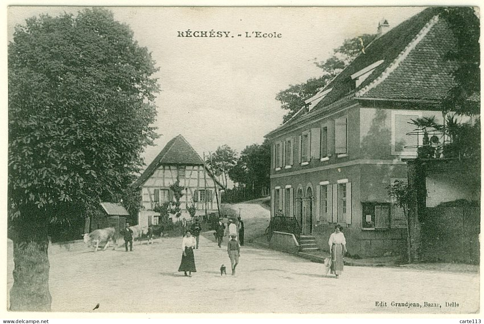 90 - B13789CPA - RECHESY - Ecole - Bon état - TERRITOIRE DE BELFORT - Autres & Non Classés