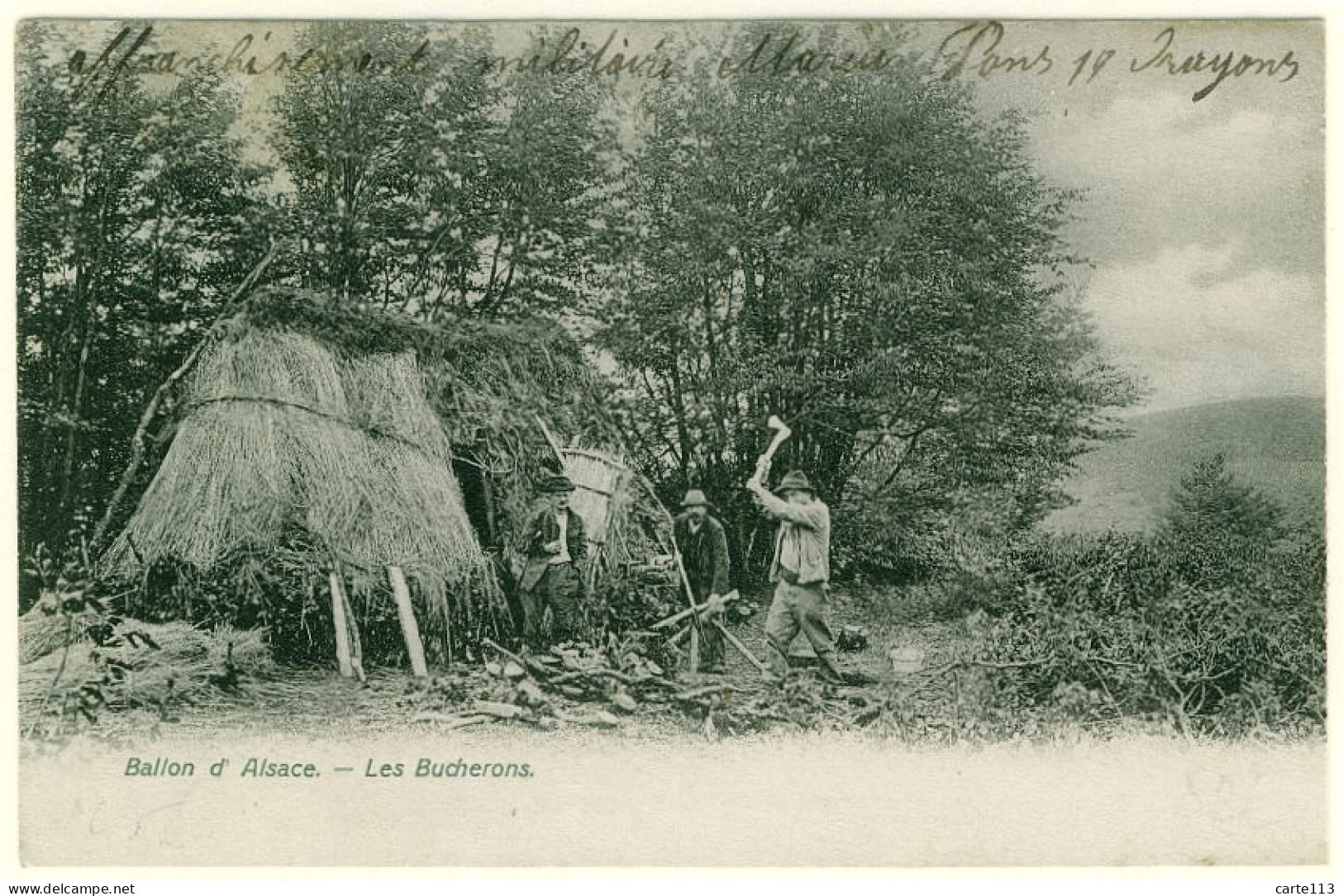 90 - B13783CPA - BALLON D'ALSACE - Les Bucherons - Très Bon état - TERRITOIRE DE BELFORT - Autres & Non Classés