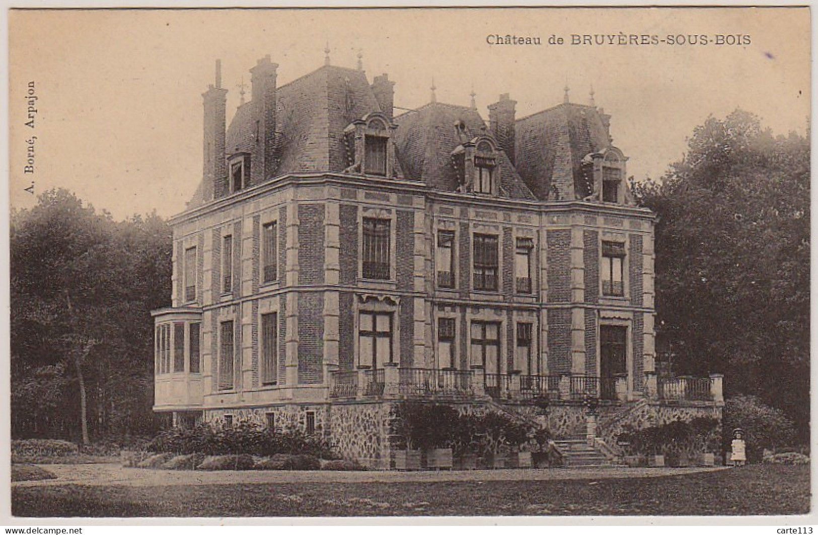 91 - B13704CPA - BRUYERES LE CHATEL - Château De Bruyeres Sous Bois - Parfait état - ESSONNE - Bruyeres Le Chatel