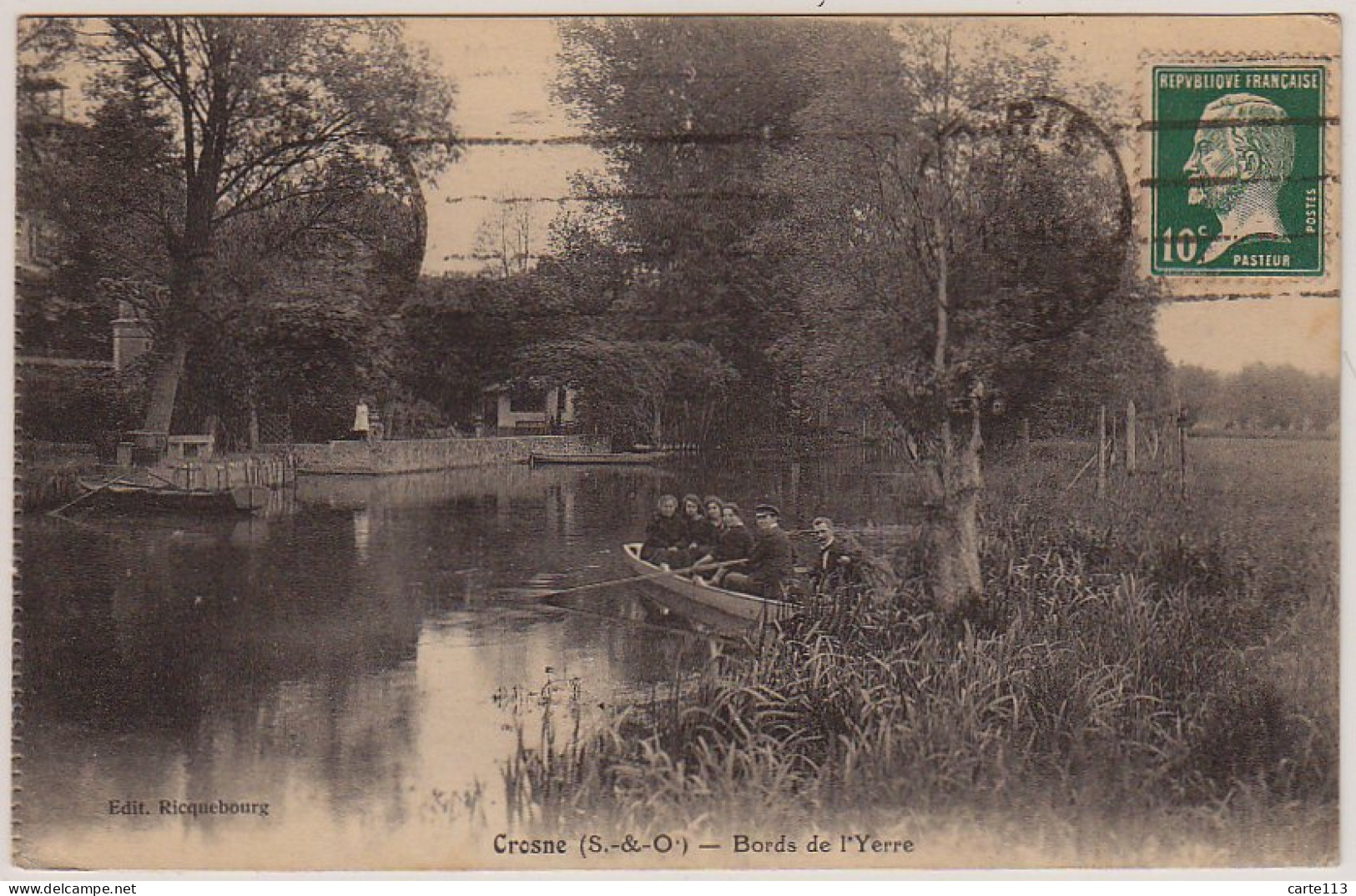 91 - B13683CPA - CROSNE - Bords De L'yerre - Parfait état - ESSONNE - Crosnes (Crosne)