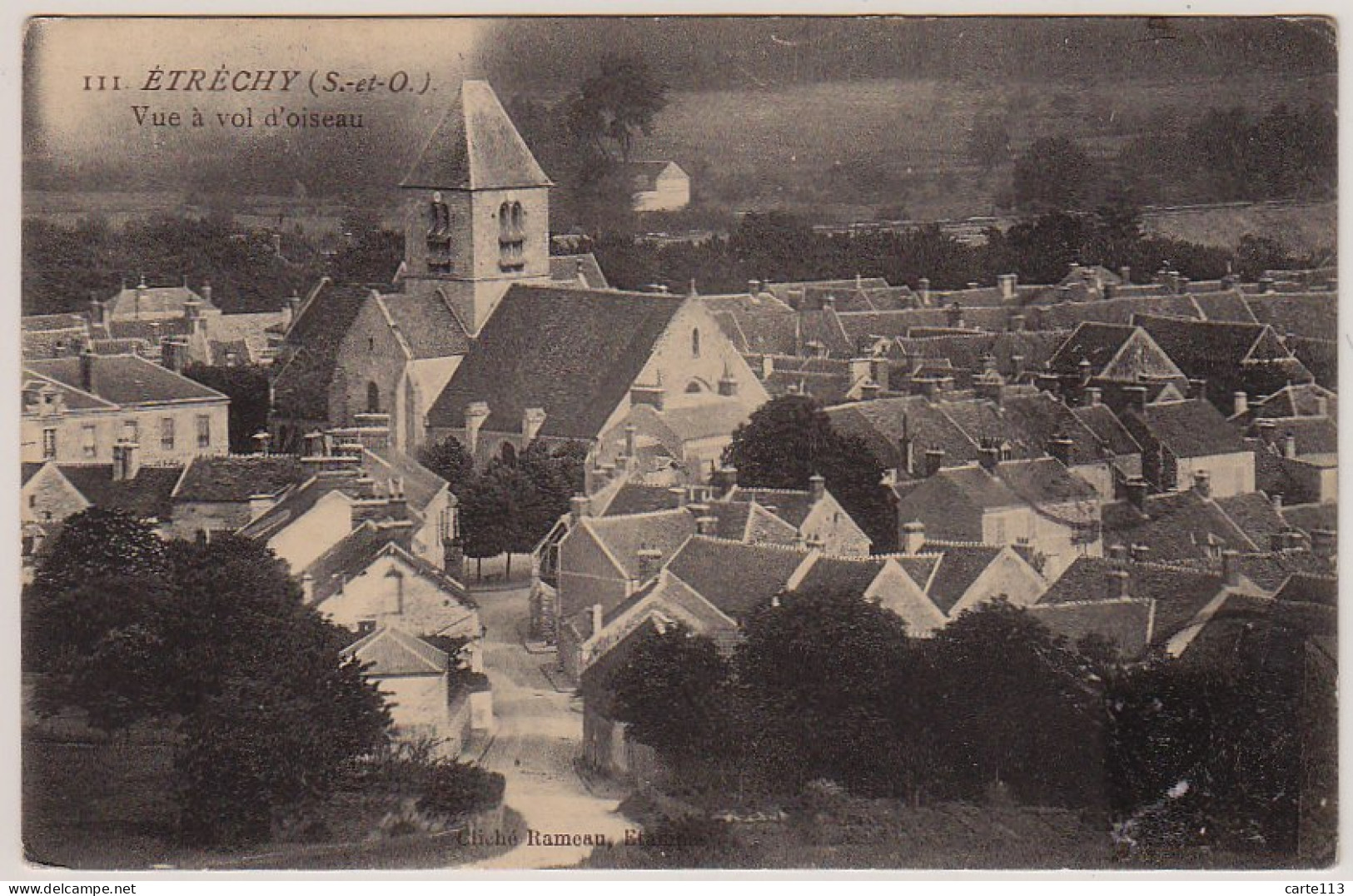 91 - B13673CPA - ETRECHY - Vue A Vol D'oiseau - Très Bon état - ESSONNE - Etrechy