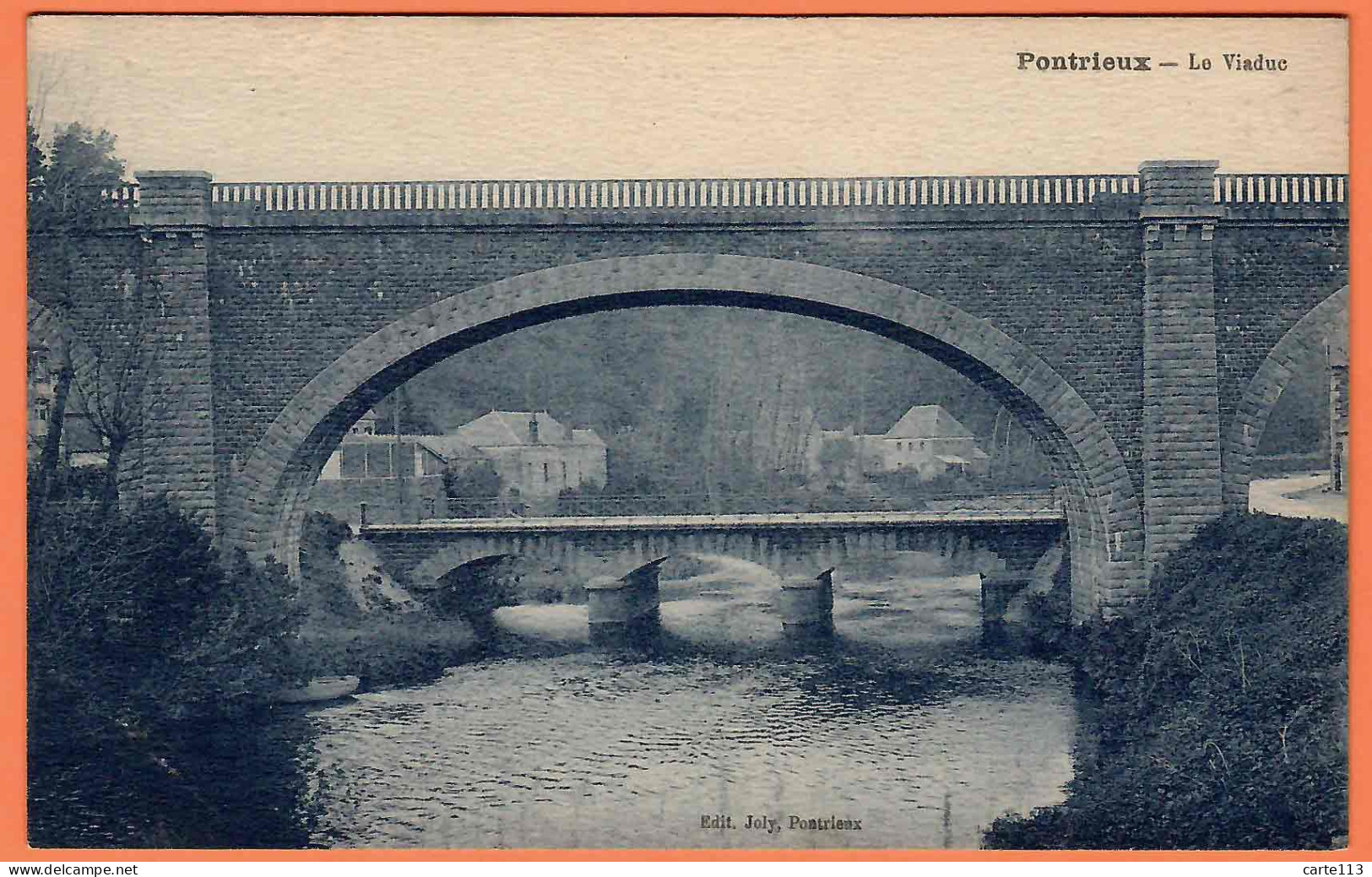 22 - B34469CPA - PONTRIEUX - Le Viaduc - Très Bon état - COTES-D'ARMOR - Pontrieux