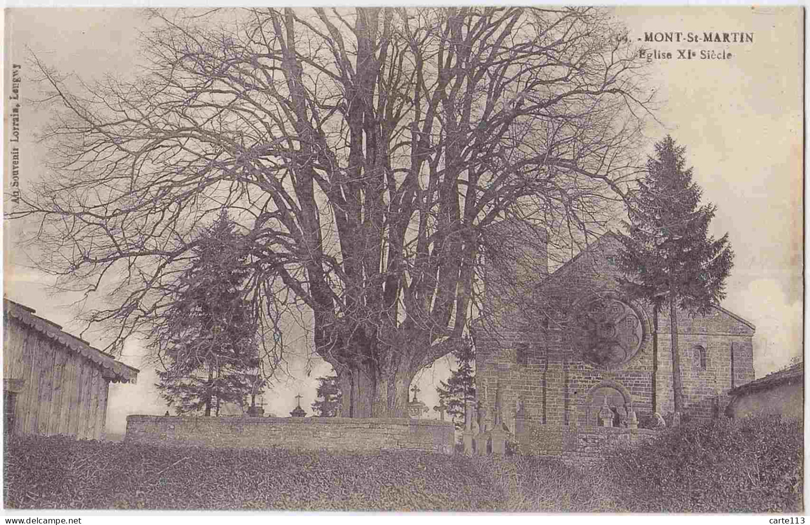 54 - B32636CPA - MONT SAINT MARTIN - Eglise XIe Et Arbre - Bon état - MEURTHE-ET-MOSELLE - Mont Saint Martin