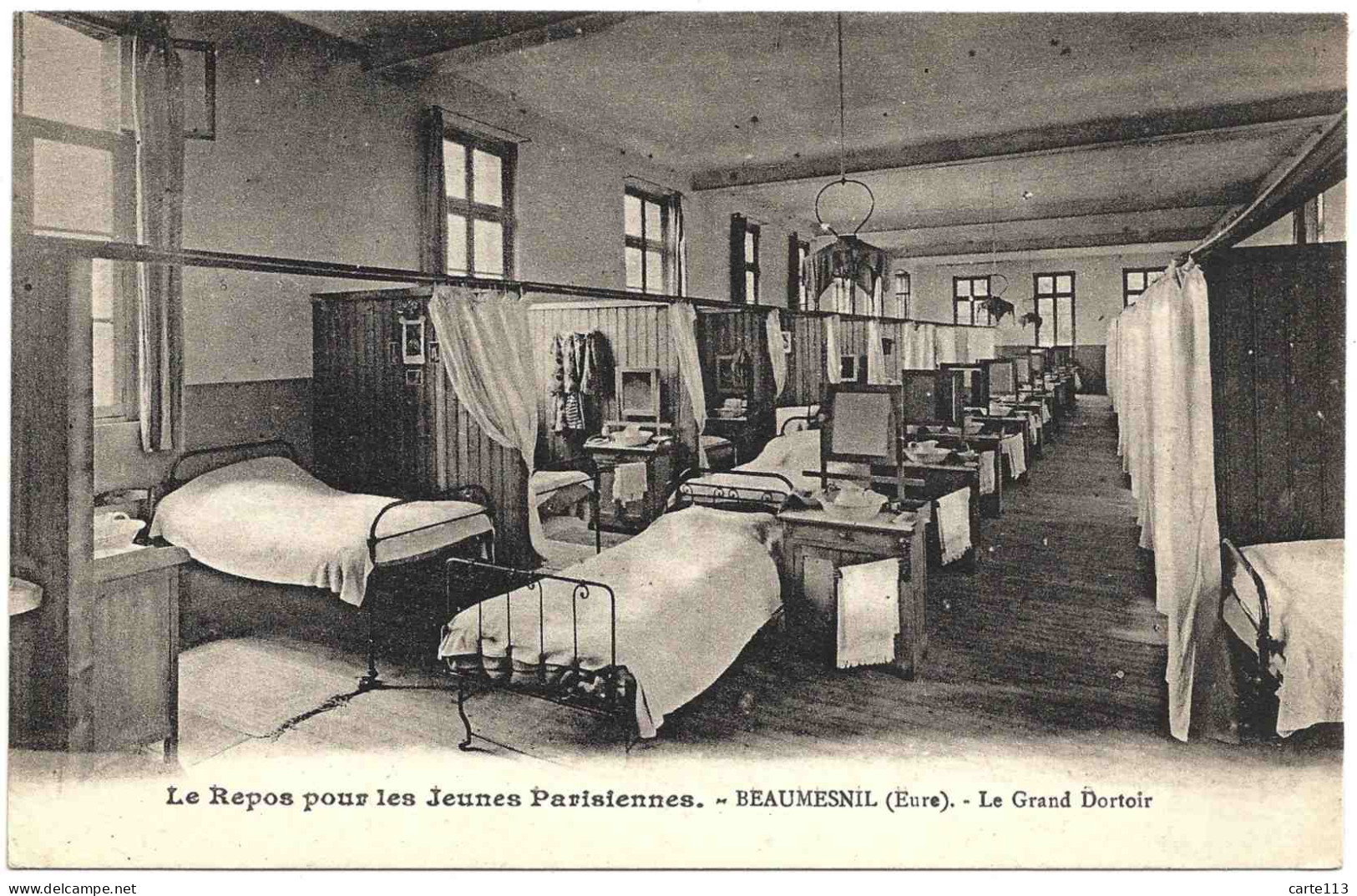 27 - B23361CPA - BEAUMESNIL - Repos Pour Les Jeunes Parisiennes - Le Grand Dortoir - Très Bon état - EURE - Beaumesnil