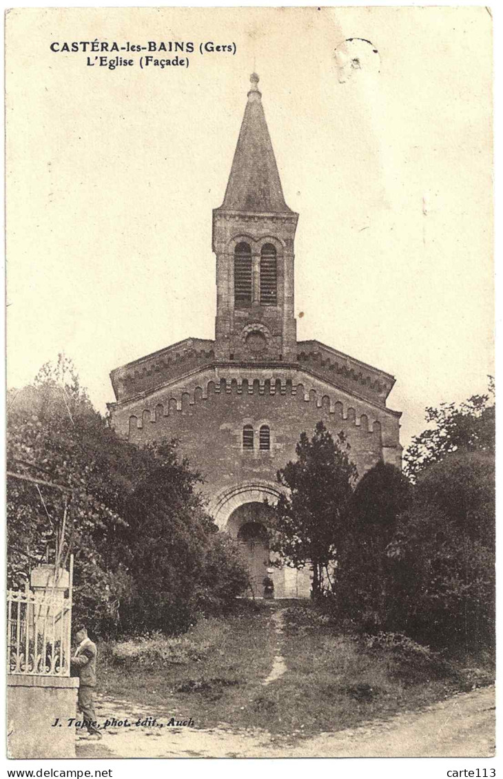 32 - B23353CPA - CASTERA LES BAINS - Eglise (Facade) - Bon état - GERS - Castera