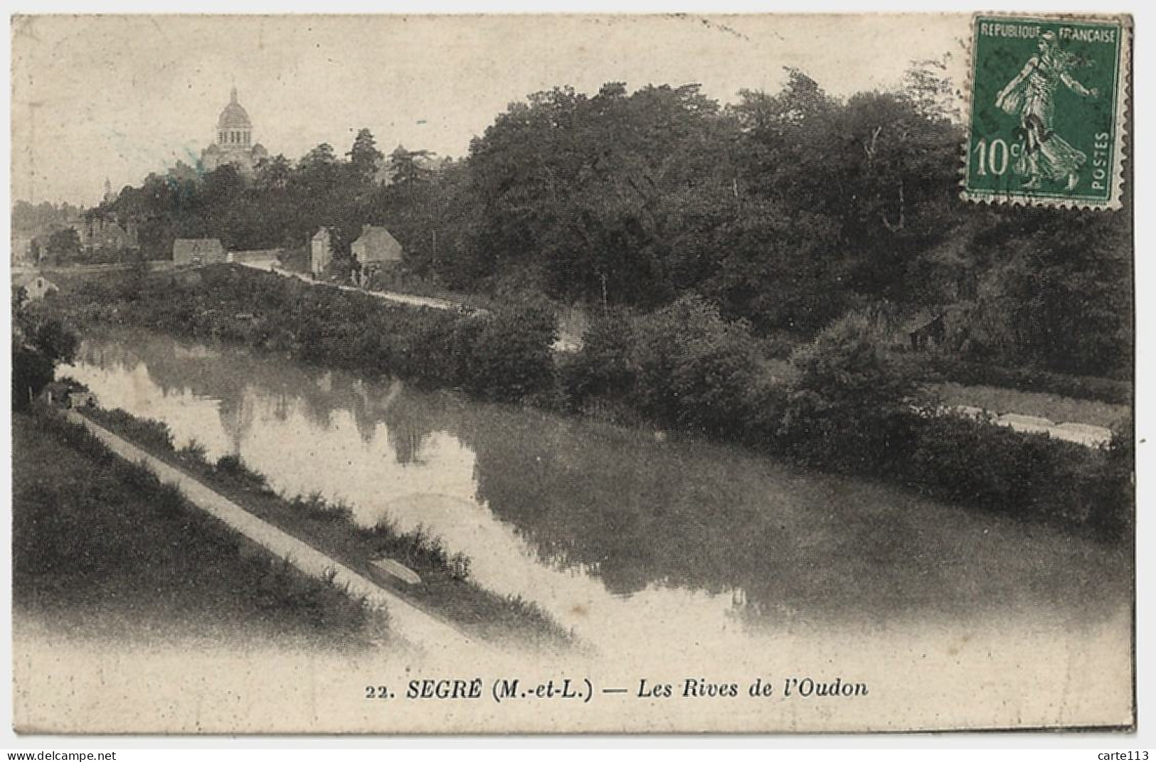 49 - B22811CPA - SEGRE - Les Rives De L' Oudon - Très Bon état - MAINE ET LOIRE - Segre