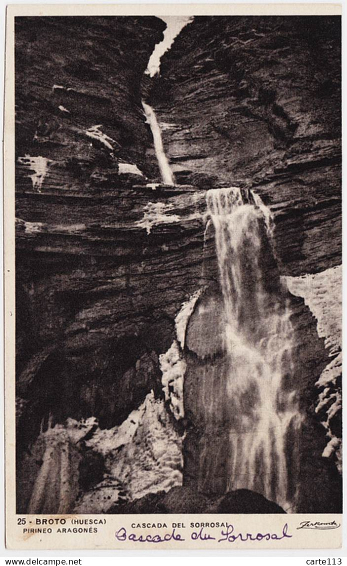 0 - B20843CPA - BROTO - ESPAGNE - Cascada Del Sorrosal - Bon état - EUROPE - Andere & Zonder Classificatie