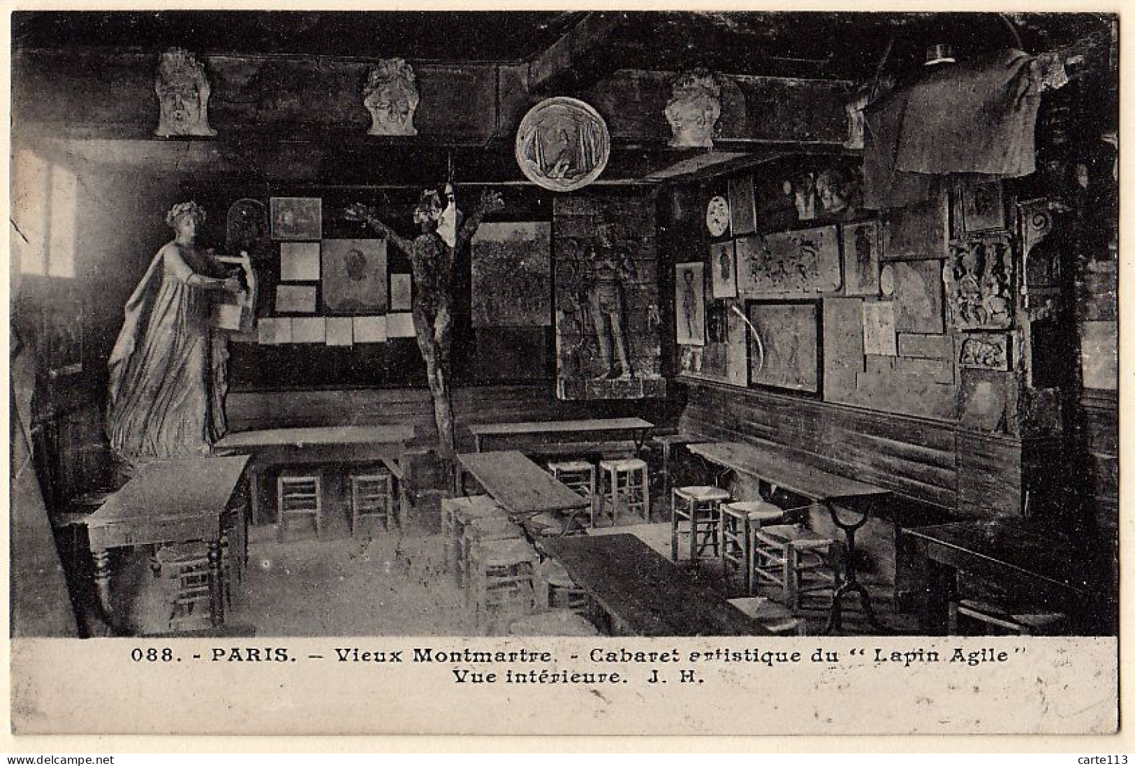 75 - B19971CPA - PARIS - ARR. 18 - Vue Interieure - Cabaret Lapin Agile - Montmartre - Très Bon état - PARIS - Arrondissement: 18