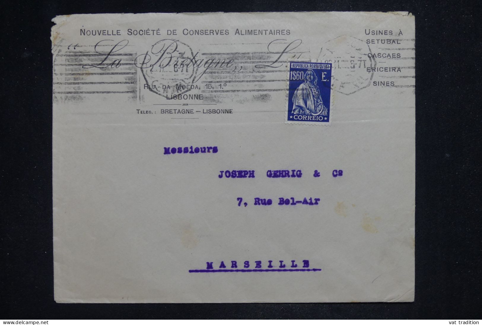 PORTUGAL - Lettre Pour La France - 1929 - A 2828 - Marcofilia