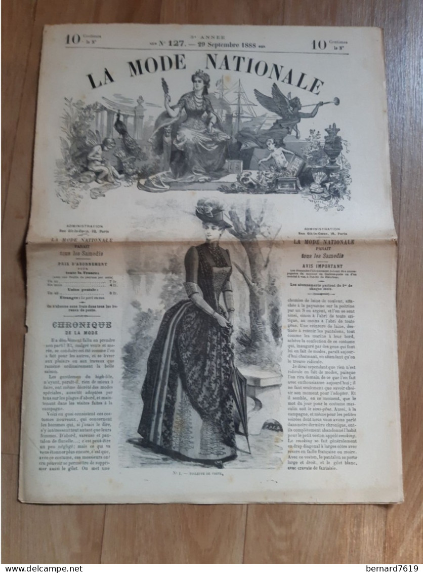 Revue -  La Mode Nationale  -  Annee 1888  - N° 127 - Revues Anciennes - Avant 1900