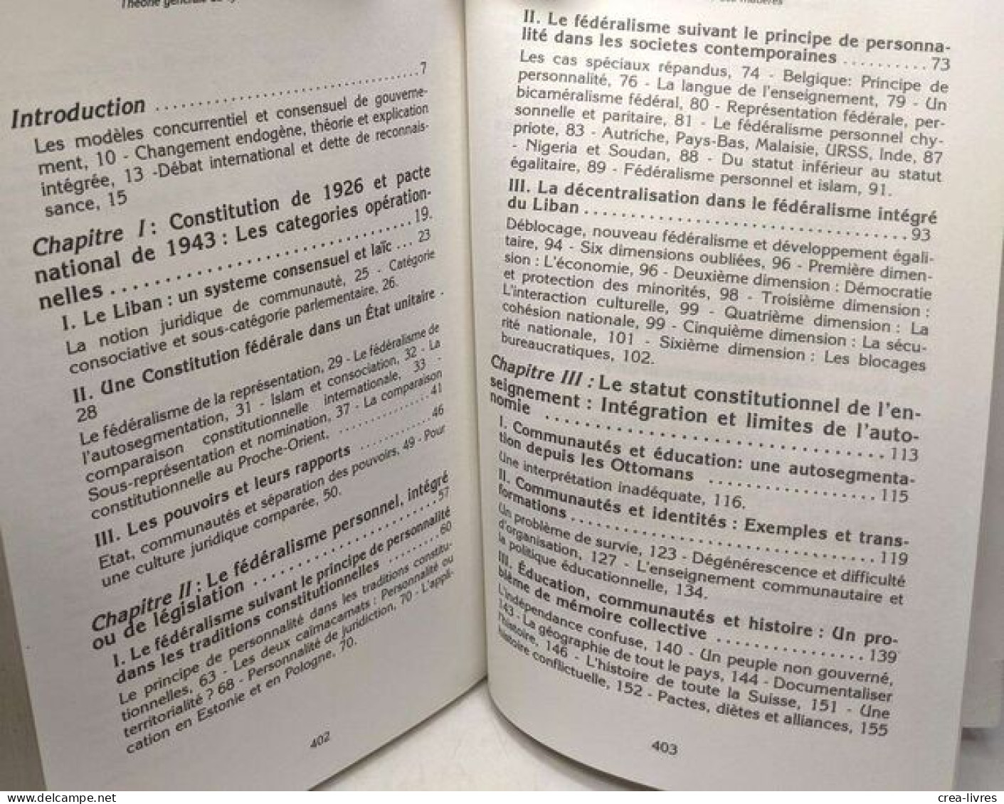 Théorie Générale Du Système Politique Libanais: Essai Comparé Sur Les Fondements Et Les Perspectives D'évolution D'un Sy - Politica