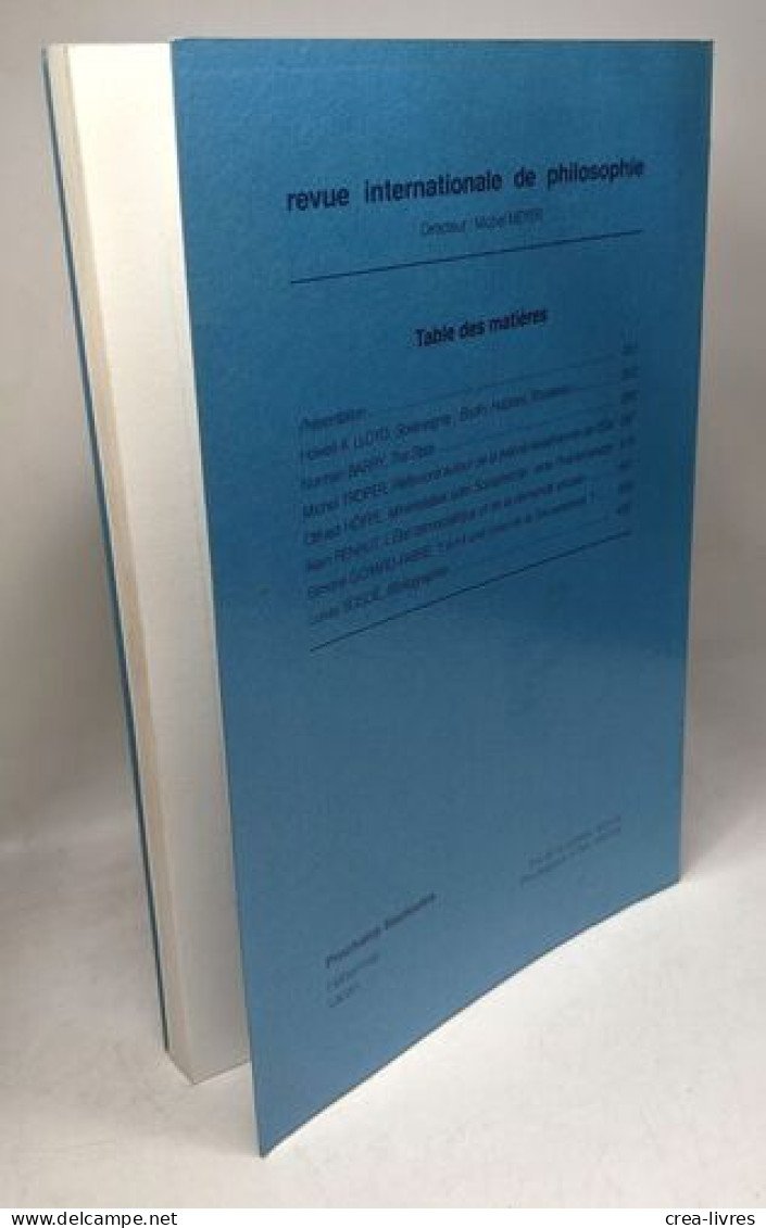 Revue Internationale De Philosophie - L'état - 1991/4 N°179 - Psicologia/Filosofia