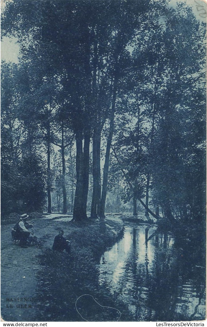 BELGIQUE - Forêt - Ruisseau - Animé - Vue Sur Une Allée Dans La Forêt - Carte Postale Ancienne - Hasselt